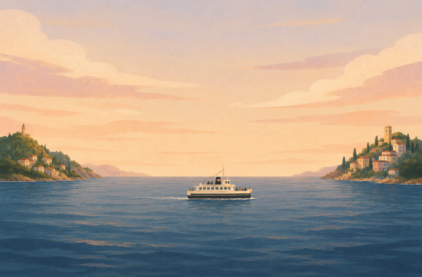 The ferry is free